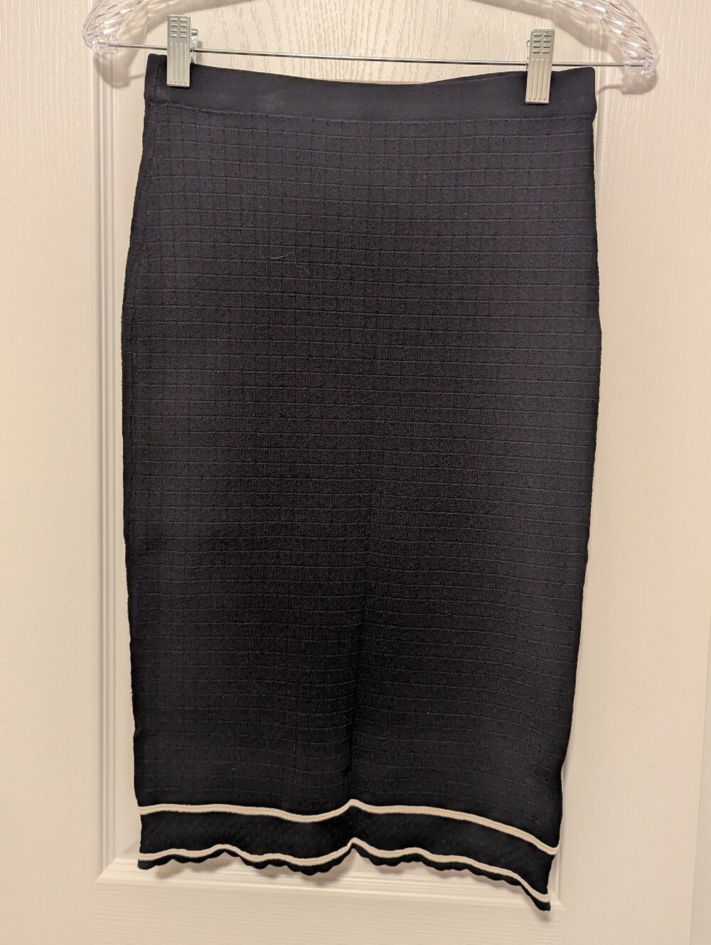 House Of Harlow 1960 Textured Knit Pencil Skirt